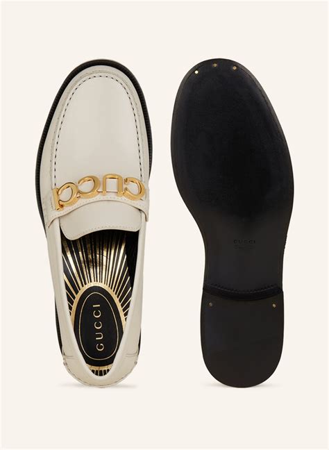 mystic white gucci loafer